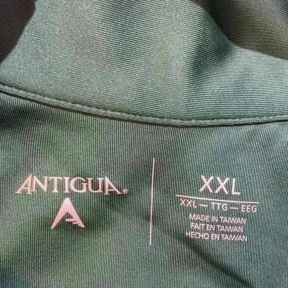 Antigua Desert Dry 1/4 Zip Long sleeve Green size XXL - Picture 4 of 5